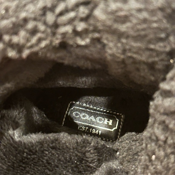 Like New - Coach Red and Black Lace Up Snow Boots - Picture 9 of 10